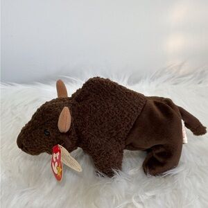 Ty ROAM Brown Bison Beanie Baby